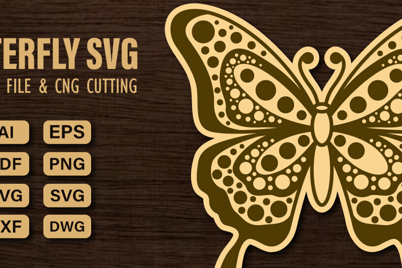 Intra απο ξύλο plywood 3mm-4mm πάχος  πεταλούδας και κοπής CNC Δίασταση 20x30 cm INTRAFABR-99338936