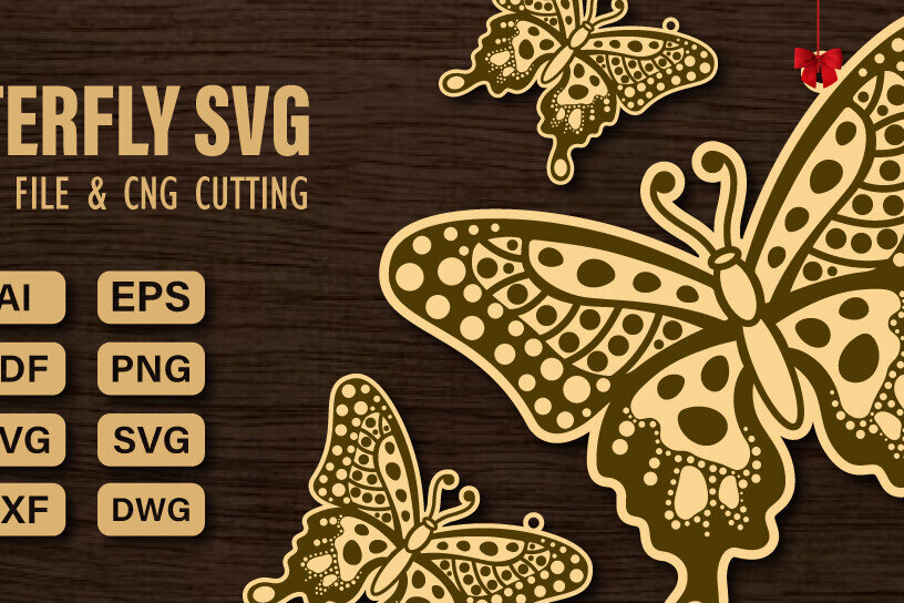 Intra απο ξύλο plywood 3mm-4mm πάχος  πεταλούδας και κοπής CNC Δίασταση 20x30 cm INTRAFABR-98678664