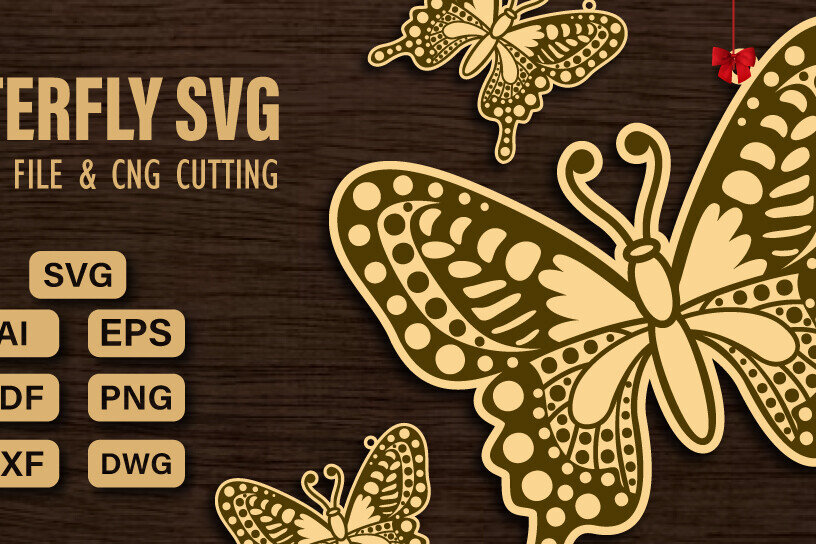 Intra απο ξύλο plywood 3mm-4mm πάχος  πεταλούδας και κοπής CNC Δίασταση 20x30 cm INTRAFABR-98678731