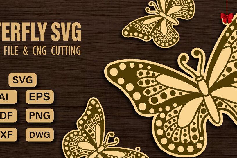 Intra απο ξύλο plywood 3mm-4mm πάχος  πεταλούδας και κοπής CNC Δίασταση 20x30 cm INTRAFABR-98678749