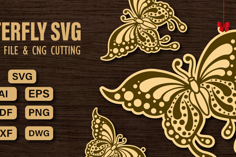 Intra απο ξύλο plywood 3mm-4mm πάχος  πεταλούδας και κοπής CNC Δίασταση 20x30 cm INTRAFABR-98741567