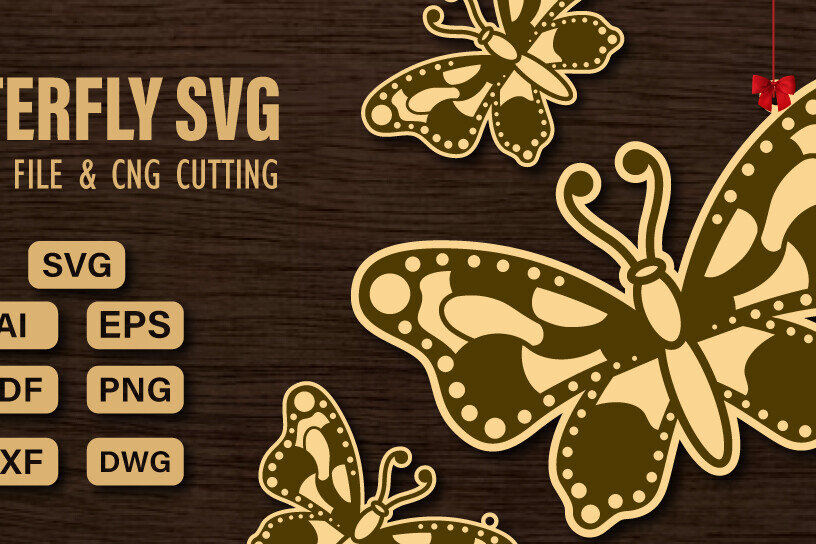 Intra απο ξύλο plywood 3mm-4mm πάχος  πεταλούδας και κοπής CNC Δίασταση 20x30 cm INTRAFABR-98741590