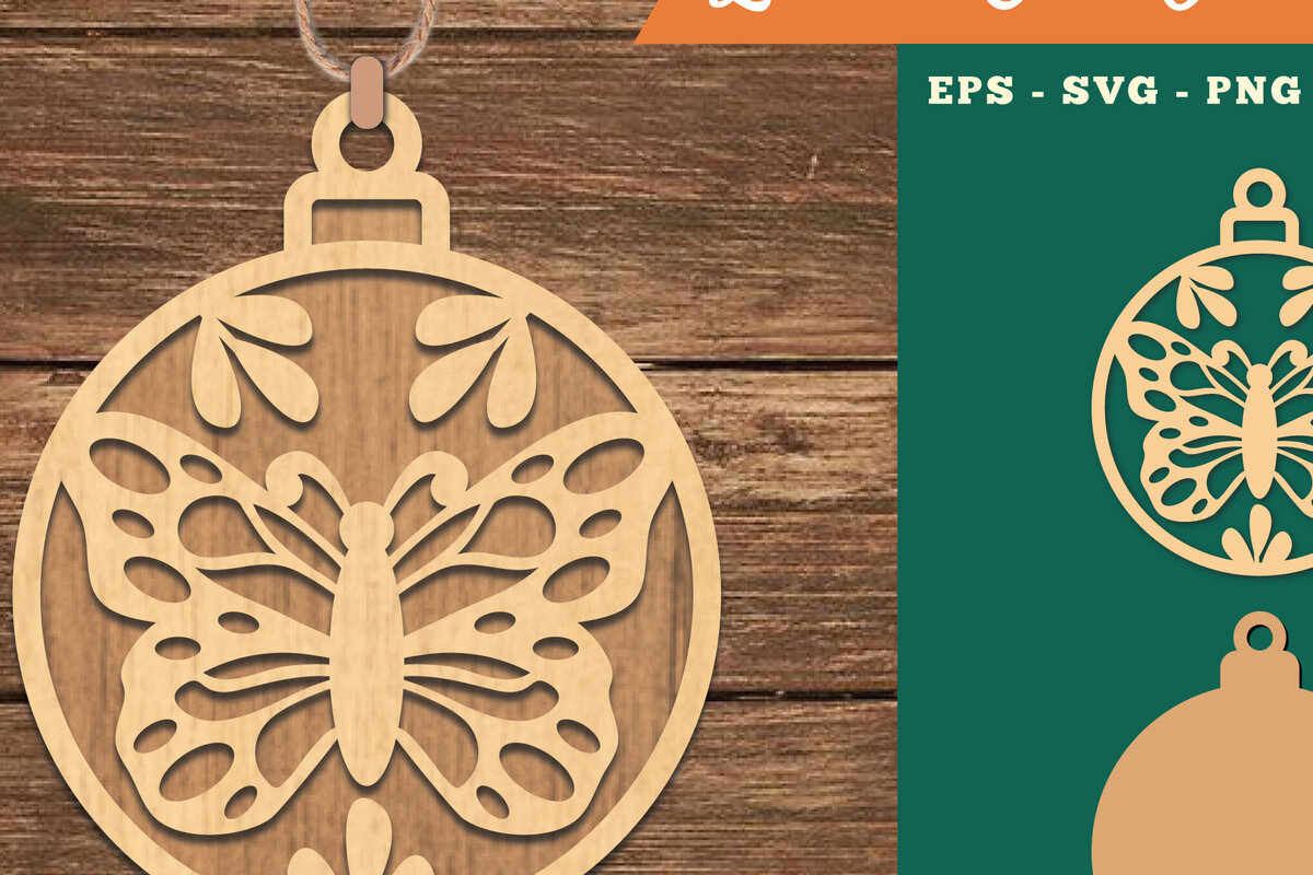 Σετ των 3 Intra απο ξύλο plywood 3mm-4mm πάχος Στολίδι κοπής με λέιζερ πεταλούδας 1 Δίασταση 8x8 cm INTRAFABR-109982090