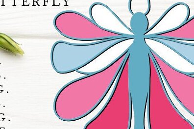 Σετ των 2 Intra απο ξύλο plywood 3mm-4mm πάχος Butterfly , Τέχνη διακόσμησης τοίχου Δίασταση 15x15 cm INTRAFABR-36786347