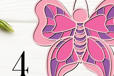 Intra απο ξύλο plywood 3mm-4mm πάχος Butterfly , Τέχνη διακόσμησης τοίχου Δίασταση 15x15 cm INTRAFABR-36786355