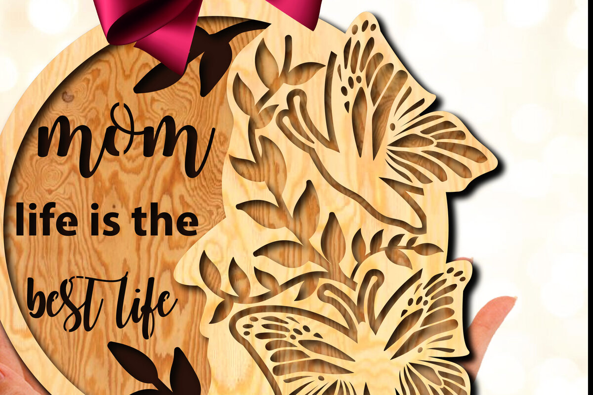 Σετ των 3 Intra απο ξύλο plywood 3mm-4mm πάχος Στολίδι για τη γιορτή της πεταλούδας Δίασταση 8x8 cm INTRAFABR-66392844