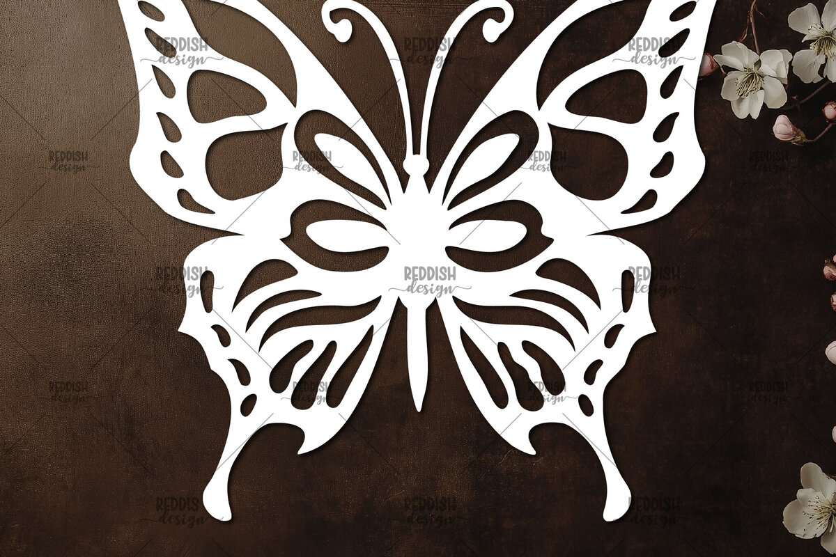 Intra απο ξύλο plywood 3mm-4mm πάχος Κοπή χαρτιού πεταλούδας , Σχέδιο κοπής χαρτιού Δίασταση 30x20 cm INTRAFABR-115823456