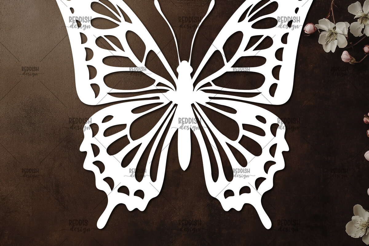 Intra απο ξύλο plywood 3mm-4mm πάχος Κοπή χαρτιού πεταλούδας , Σχέδιο κοπής χαρτιού Δίασταση 30x20 cm INTRAFABR-115823143