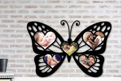 Intra απο ξύλο plywood 3mm-4mm πάχος Πεταλούδα Κορνίζα Δίασταση 20x30 cm INTRAFABR-32009542