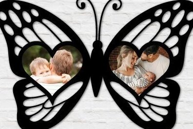 Intra απο ξύλο plywood 3mm-4mm πάχος Πεταλούδα Κορνίζα Δίασταση 20x30 cm INTRAFABR-32009495