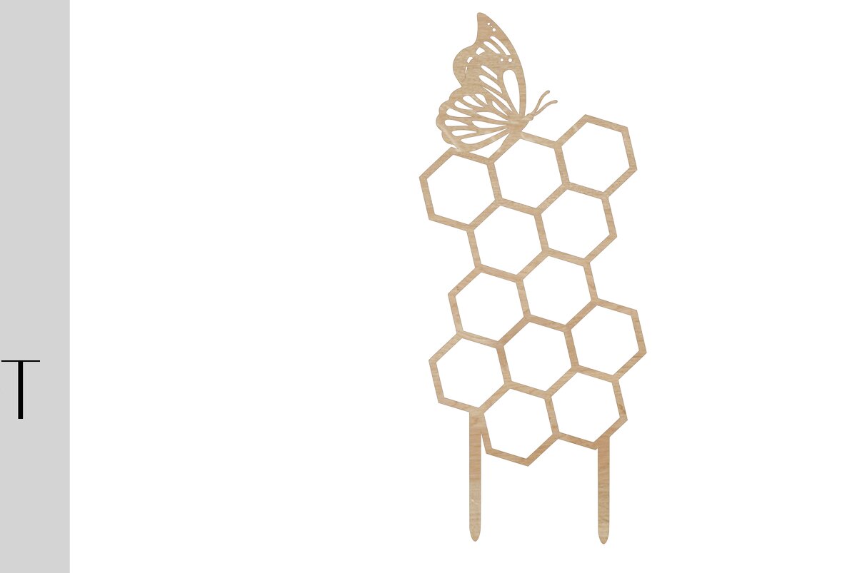 Intra απο ξύλο plywood 3mm-4mm πάχος Πεταλούδα φυτό καφασωτό Δίασταση 18x18 cm INTRAFABR-32067521