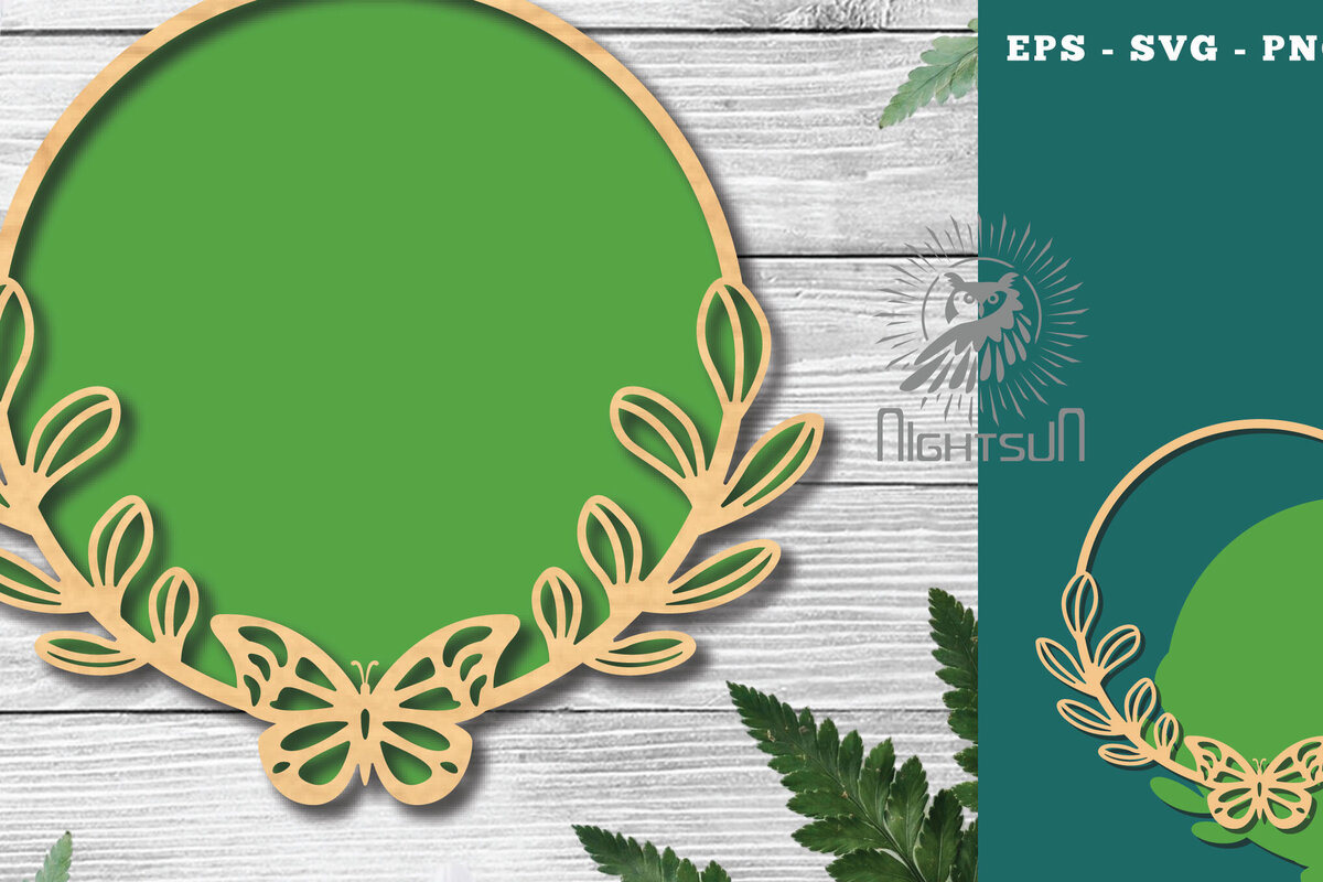 Intra απο ξύλο plywood 3mm-4mm πάχος Στρογγυλή πινακίδα πεταλούδας 1 Δίασταση 30x20 cm INTRAFABR-122555276