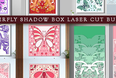 Intra απο ξύλο plywood 3mm-4mm πάχος κουτιού σκιάς πεταλούδας, Δίασταση 25x25 cm INTRAFABR-84359311