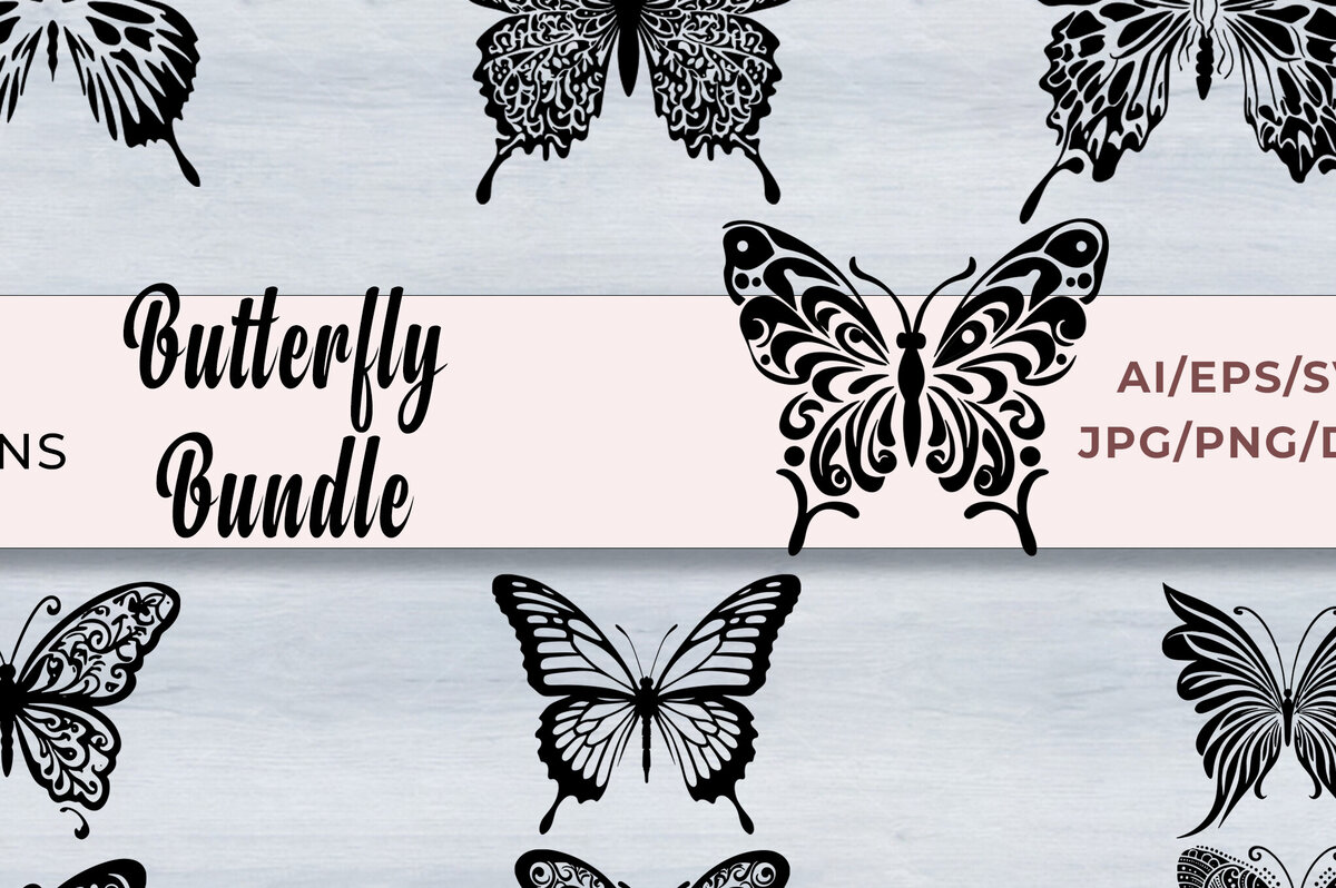 Σετ των 2 Intra απο ξύλο plywood 3mm-4mm πάχος πεταλούδας, διανυσματική σιλουέτα Δίασταση 15x15 cm INTRAFABR-102983681