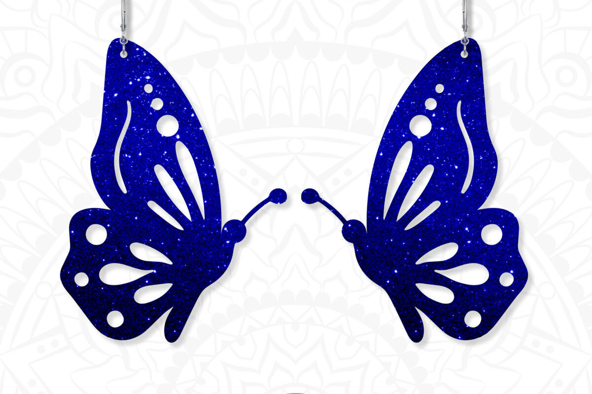 Σετ των 3 Intra απο ξύλο plywood 3mm-4mm πάχος Σκουλαρίκια με φτερά πεταλούδας ,  Δίασταση 3x3 cm INTRAFABR-64654793