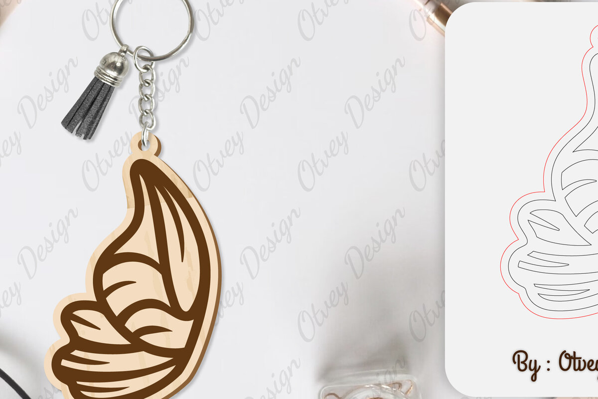 Σετ των 3 Intra απο ξύλο plywood 3mm-4mm πάχος Μπρελόκ με φτερό πεταλούδας με λέιζερ Δίασταση 6x6 cm INTRAFABR-101180118