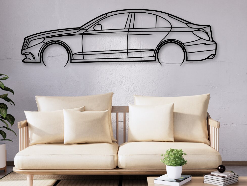 Σετ των 2 Intra απο ξύλο plywood 3mm-4mm πάχος C-class W205 Car Silhouette Δίασταση 15x15 cm INTRAFABR-110752293