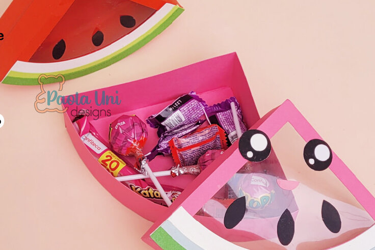 Σετ των 2 Intra απο ξύλο plywood 3mm-4mm πάχος Κουτί καρπούζι Δίασταση 15x15 cm INTRAFABR-72871353