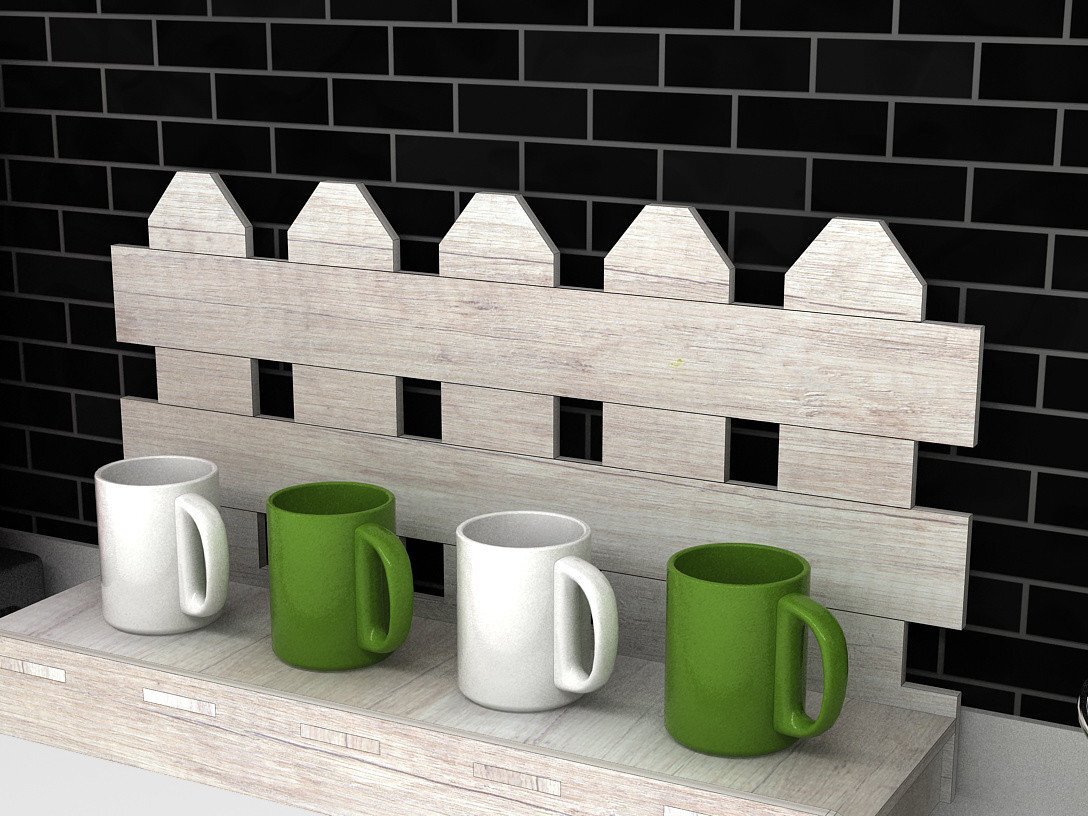 Intra απο ξύλο plywood 3mm-4mm πάχος Βάση προβολής κούπας για κέικ και καφέ , Δίασταση 30x20 cm INTRAFABR-39969717