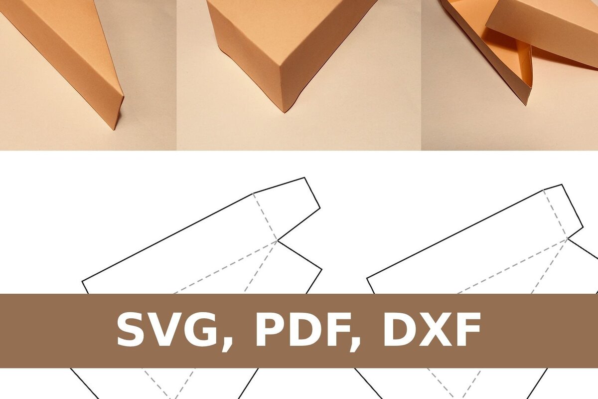 Σετ των 2 Intra απο ξύλο plywood 3mm-4mm πάχος Κουτί με φέτες κέικ Δίασταση 15x15 cm INTRAFABR-33664368