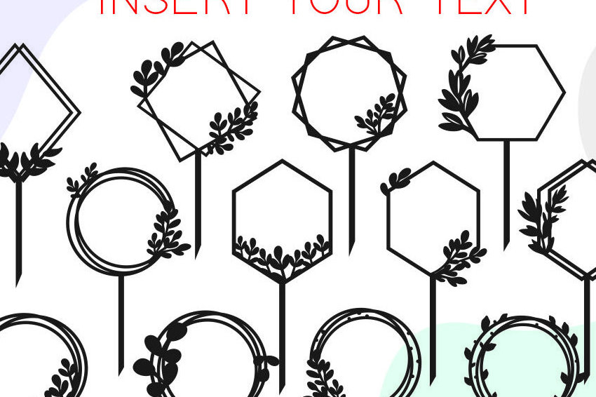 Intra απο ξύλο plywood 3mm-4mm πάχος Cake Topper Frame , Wreath Δίασταση 20x30 cm INTRAFABR-29901062