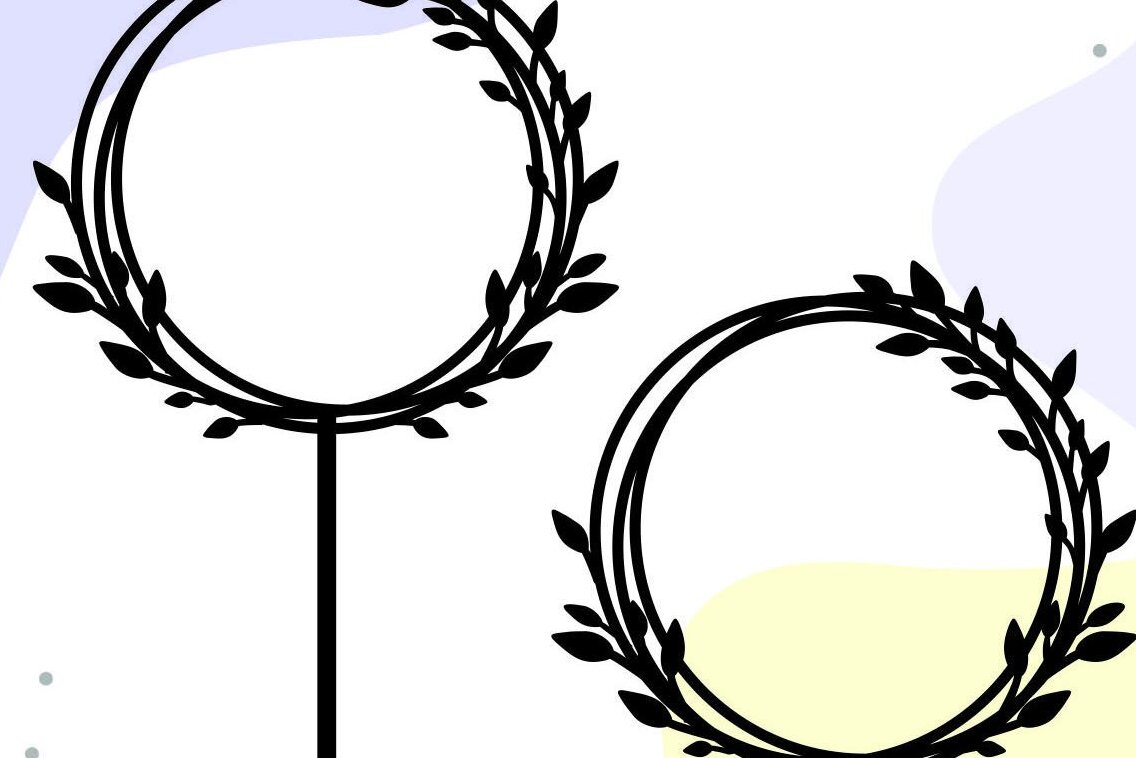 Intra απο ξύλο plywood 3mm-4mm πάχος Cake Topper Frame , Circle Frame Δίασταση 20x30 cm INTRAFABR-34043818