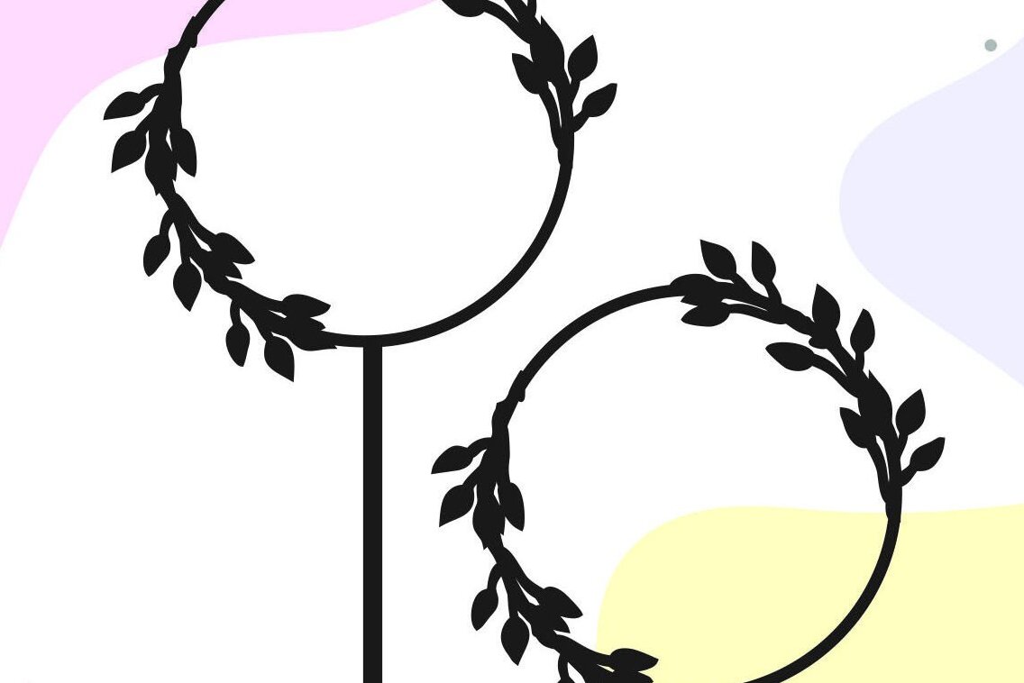 Intra απο ξύλο plywood 3mm-4mm πάχος Cake Topper Frame , Leaf Frame Δίασταση 20x30 cm INTRAFABR-34048175