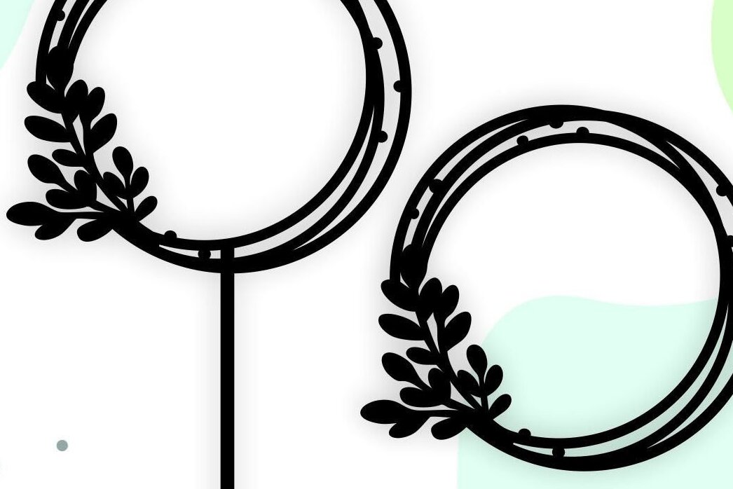 Intra απο ξύλο plywood 3mm-4mm πάχος Cake Topper Πλαίσιο Στεφάνι Πλαίσιο Δίασταση 20x30 cm INTRAFABR-32257494