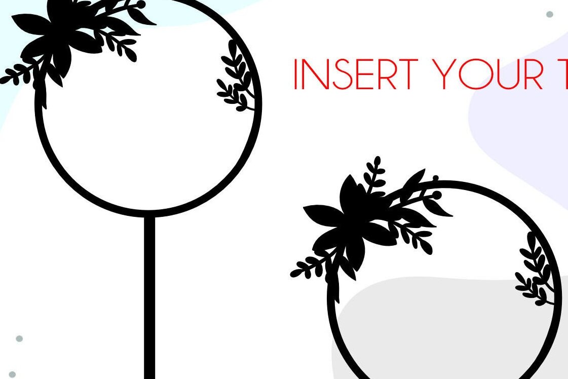 Intra απο ξύλο plywood 3mm-4mm πάχος Cake Topper Frame , Wreath Frame Δίασταση 20x30 cm INTRAFABR-36735225