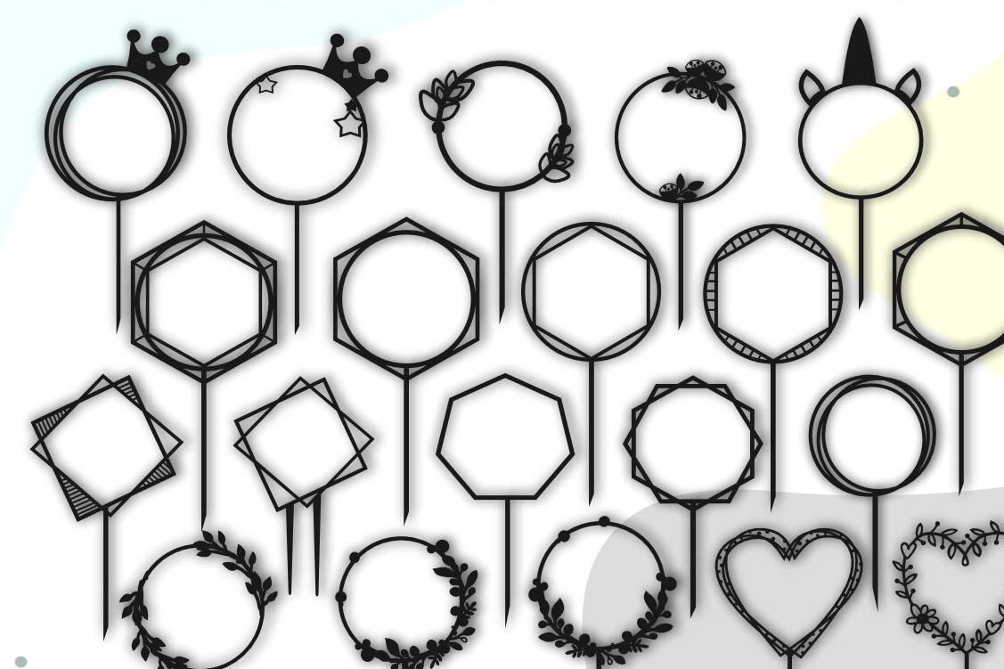 Intra απο ξύλο plywood 3mm-4mm πάχος Cake Topper Frame , Wreath Frame Δίασταση 20x30 cm INTRAFABR-38835411