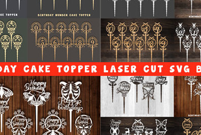 Σετ των 2 Intra απο ξύλο plywood 3mm-4mm πάχος Cake Topper Δίασταση 15x15 cm INTRAFABR-84359592