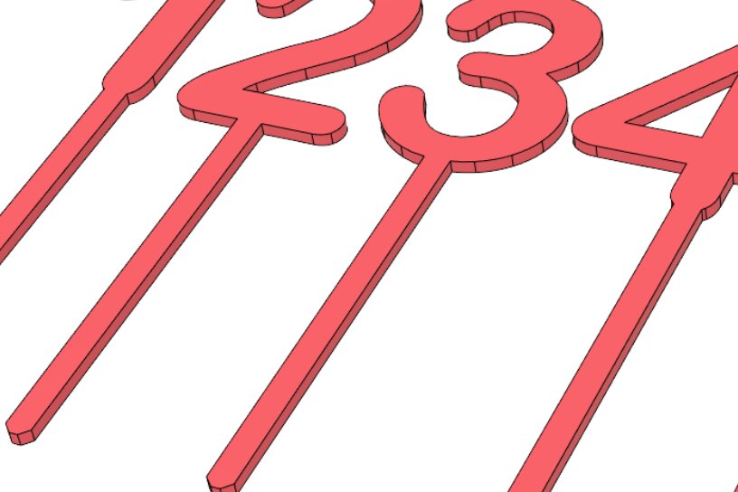 Intra απο ξύλο plywood 3mm-4mm πάχος Cake Topper Numbers File Cut  Δίασταση 15x15 cm INTRAFABR-117532648