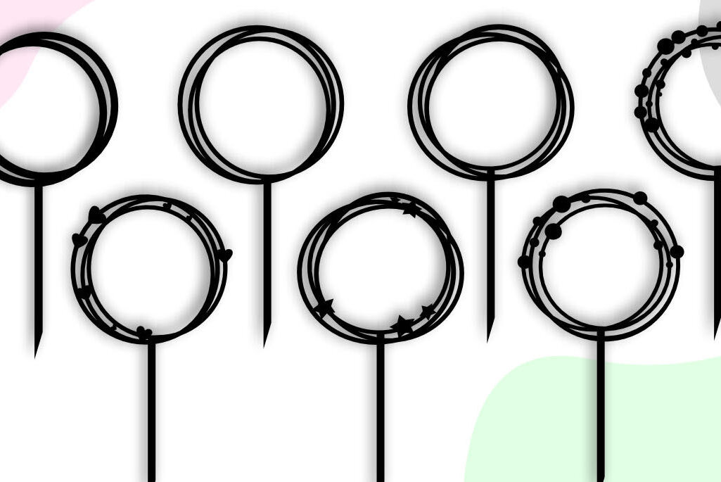 Intra απο ξύλο plywood 3mm-4mm πάχος Cake Topper , Cirlce Frames Δίασταση 20x30 cm INTRAFABR-63091962