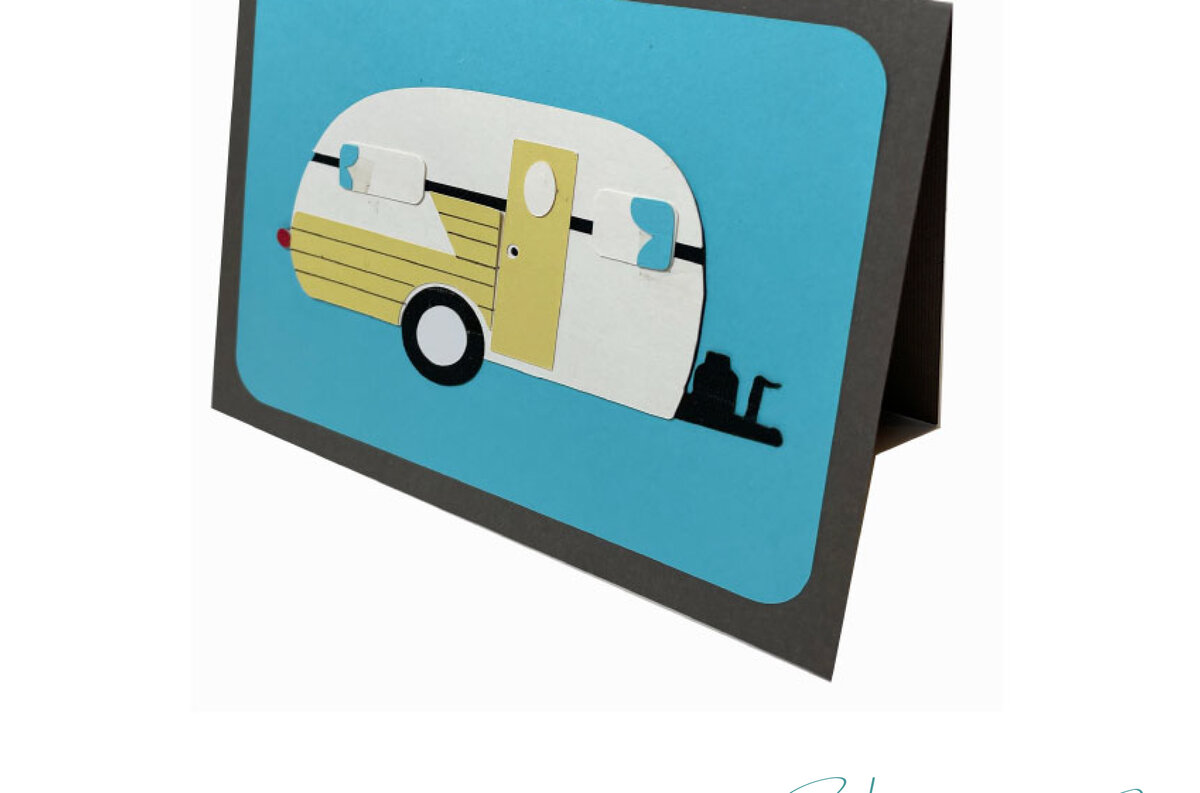 Σετ των 2 Intra απο ξύλο plywood 3mm-4mm πάχος Ευχετήρια κάρτα Camper Δίασταση 10x20 cm INTRAFABR-25843279