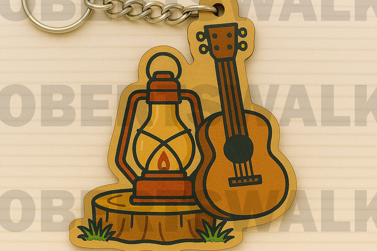 Σετ των 3 Intra απο ξύλο plywood 3mm-4mm πάχος Μπρελόκ κιθάρας Campfire Δίασταση 6x6 cm INTRAFABR-123125916