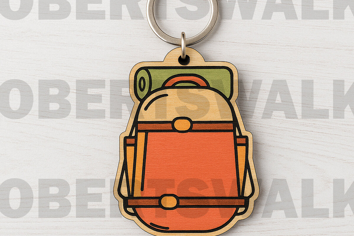 Σετ των 3 Intra απο ξύλο plywood 3mm-4mm πάχος Μπρελόκ για Camping Backpack Δίασταση 4x4 cm INTRAFABR-123329040