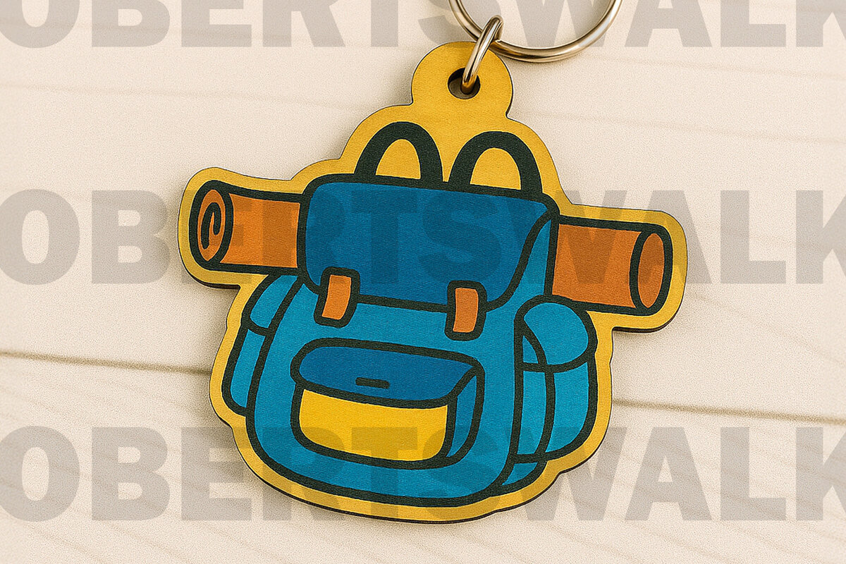 Σετ των 3 Intra απο ξύλο plywood 3mm-4mm πάχος Μπρελόκ Camping Backpack Δίασταση 3x3 cm INTRAFABR-123666017