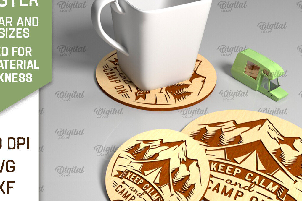 Intra απο ξύλο plywood 3mm-4mm πάχος Camping Coaster . Διακόσμηση σπιτιού Δίασταση 30x20 cm INTRAFABR-93075150