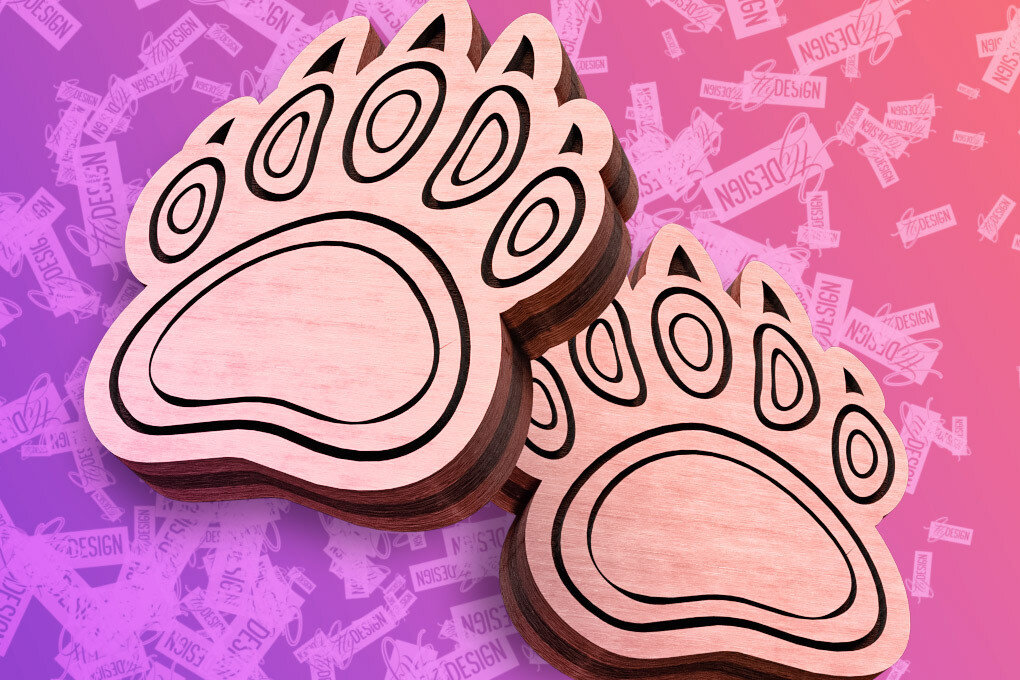 Σετ των 3 Intra απο ξύλο plywood 3mm-4mm πάχος Σκουλαρίκια Camping Cut  Δίασταση 3x3 cm INTRAFABR-76595397