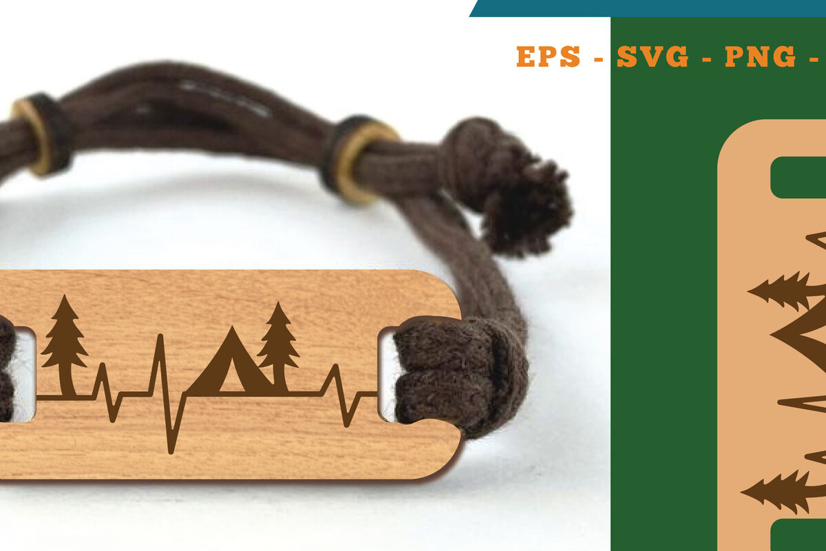 Intra απο ξύλο plywood 3mm-4mm πάχος Βραχιόλι Camping Cut  3 Δίασταση 5x5 cm INTRAFABR-118736015