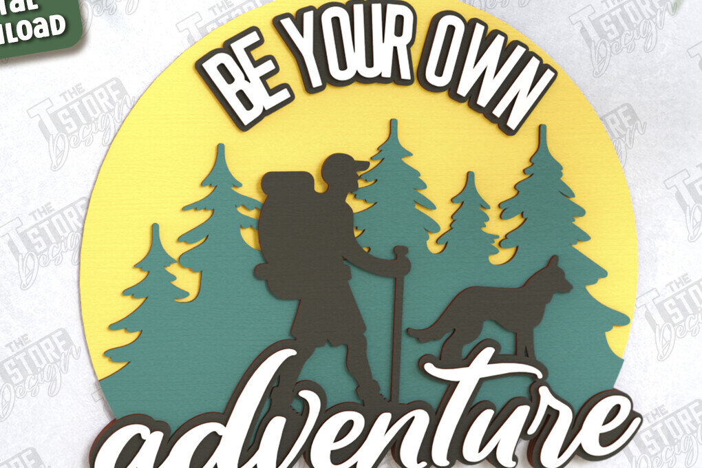 Σετ των 2 Intra απο ξύλο plywood 3mm-4mm πάχος Πινακίδα Camping | 3D Σκηνή Κάμπινγκ | Πεζοπορία Δίασταση 30x20 cm INTRAFABR-118678247