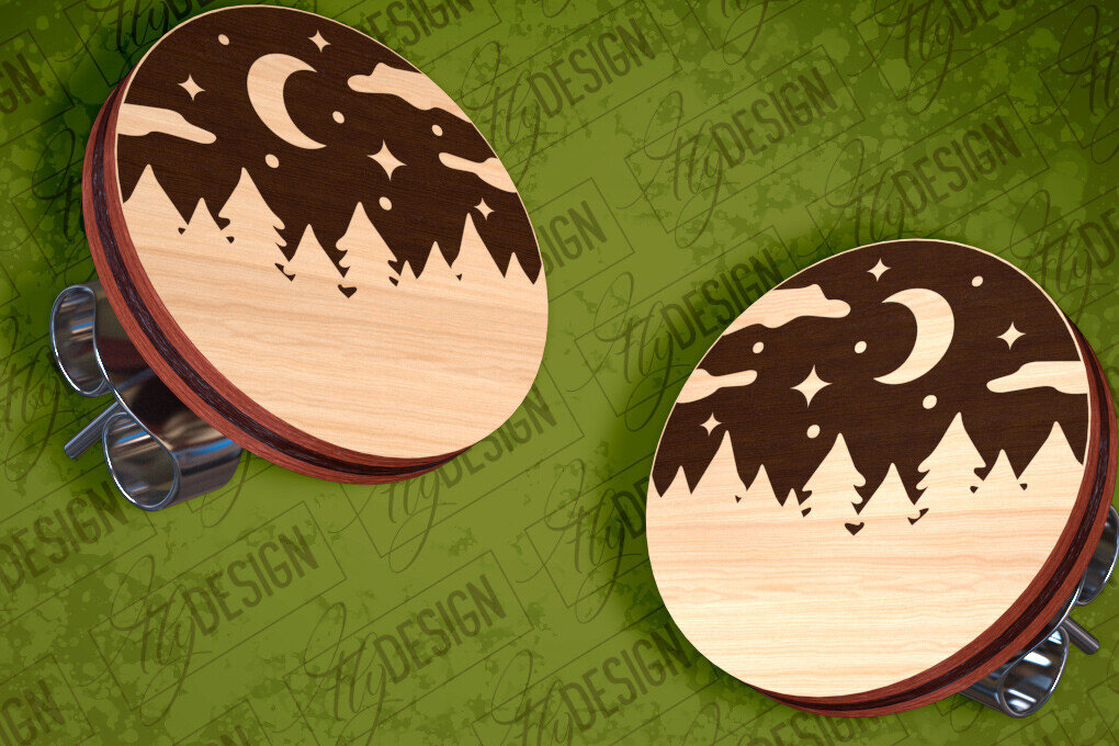 Σετ των 3 Intra απο ξύλο plywood 3mm-4mm πάχος Σκουλαρίκια Camping Stud Σχέδιο κοπής με λέιζερ Δίασταση 3x3 cm INTRAFABR-94157157