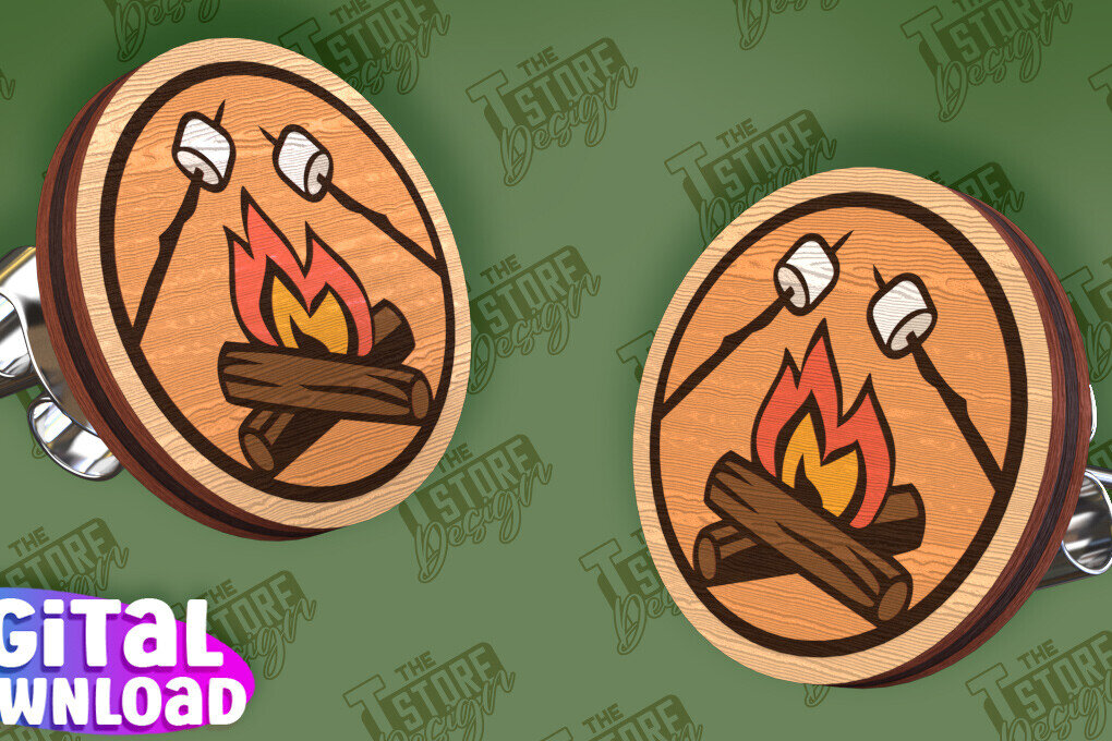 Σετ των 3 Intra απο ξύλο plywood 3mm-4mm πάχος Σκουλαρίκια Camping Stud Cut  | Jewelly Δίασταση 3x3 cm INTRAFABR-94847495