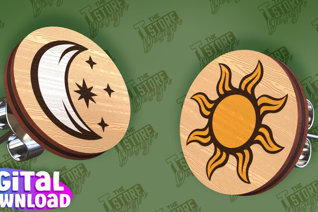 Σετ των 3 Intra απο ξύλο plywood 3mm-4mm πάχος Σκουλαρίκια Camping Stud Cut  | Jewelly Δίασταση 3x3 cm INTRAFABR-94847431