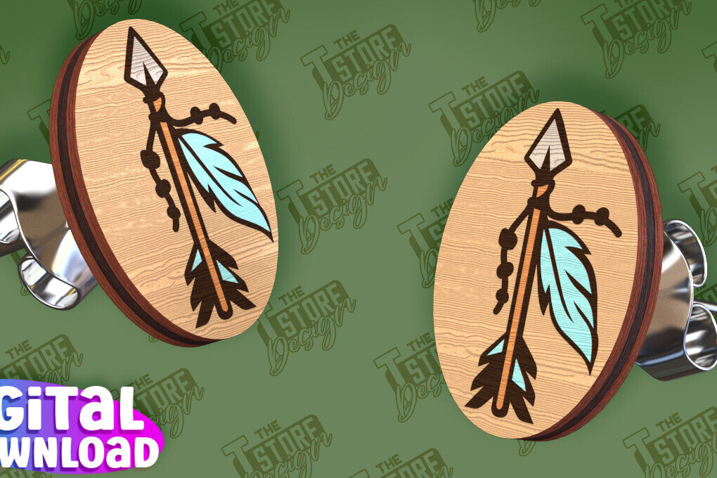 Σετ των 3 Intra απο ξύλο plywood 3mm-4mm πάχος Σκουλαρίκια Camping Stud Cut  | Jewelly Δίασταση 3x3 cm INTRAFABR-94847482