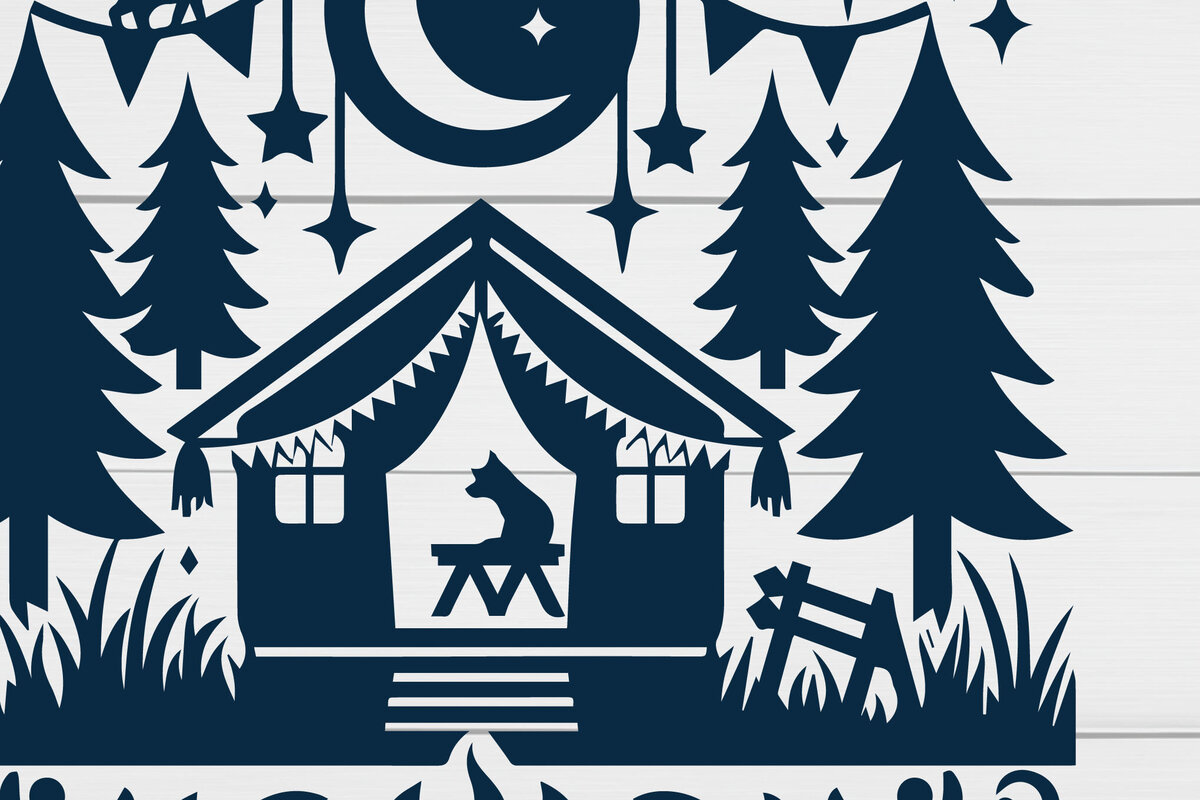 Σετ των 3 Intra απο ξύλο plywood 3mm-4mm πάχος αρχείου αποκοπής θέματος Camping Δίασταση 4x4 cm INTRAFABR-95839402