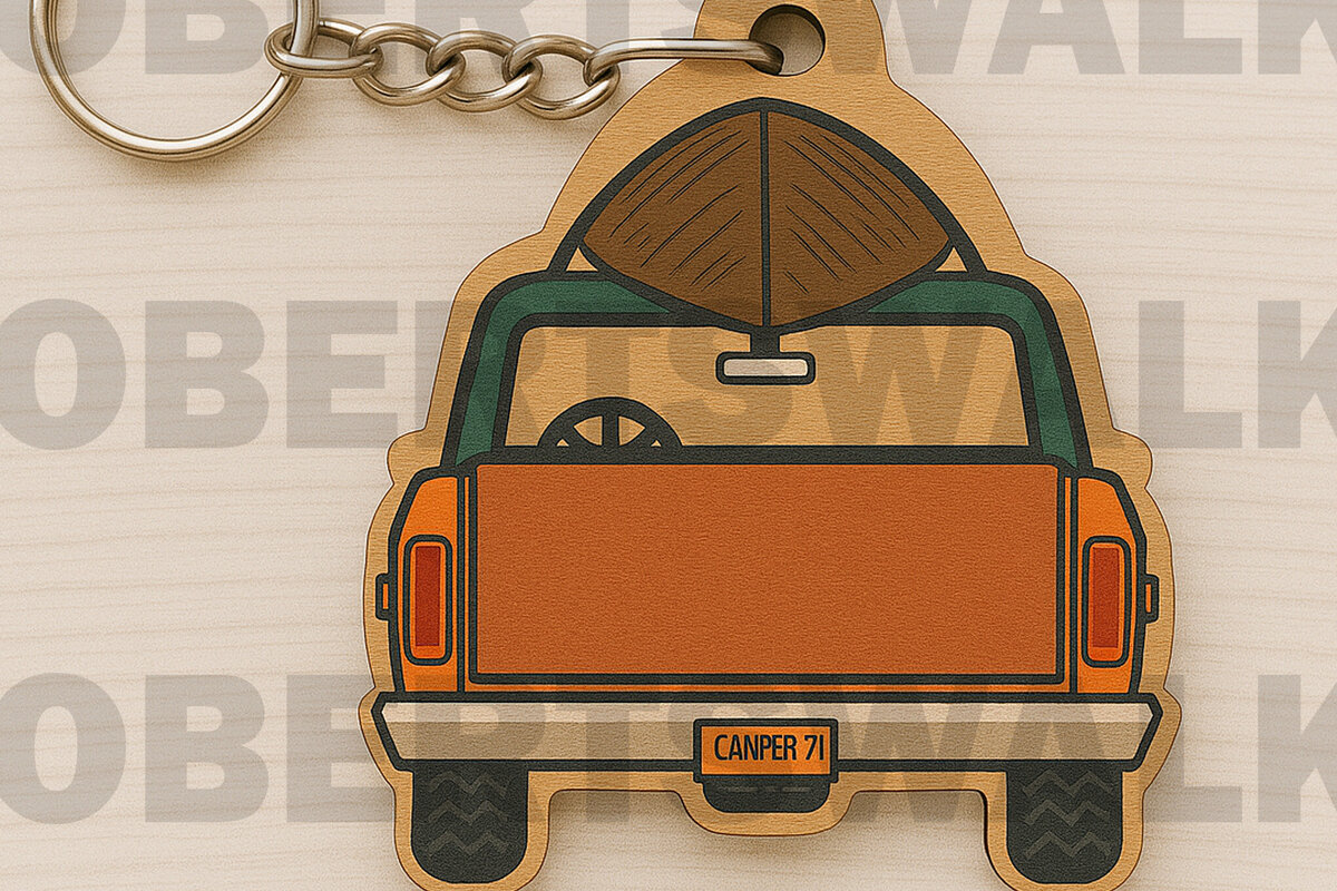 Σετ των 3 Intra απο ξύλο plywood 3mm-4mm πάχος Μπρελόκ φορτηγού κάμπινγκ Δίασταση 6x6 cm INTRAFABR-123010663