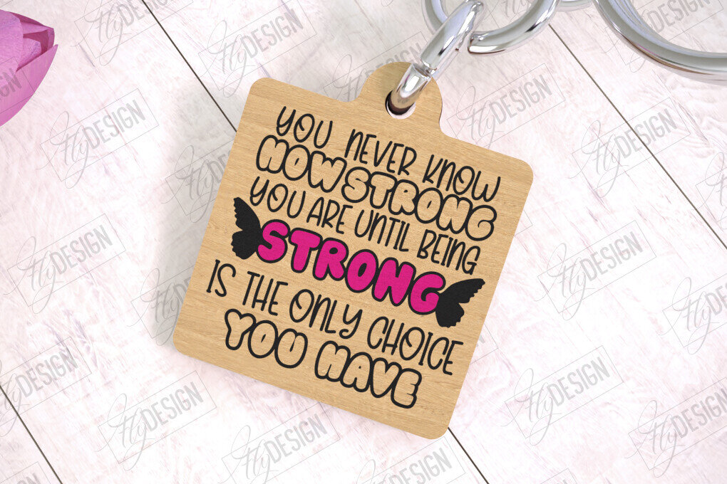 Σετ των 3 Intra απο ξύλο plywood 3mm-4mm πάχος Μπρελόκ Ευαισθητοποίησης για τον Καρκίνο | Νικητής Καρκίνου Δίασταση 6x6 cm INTRAFABR-111796438