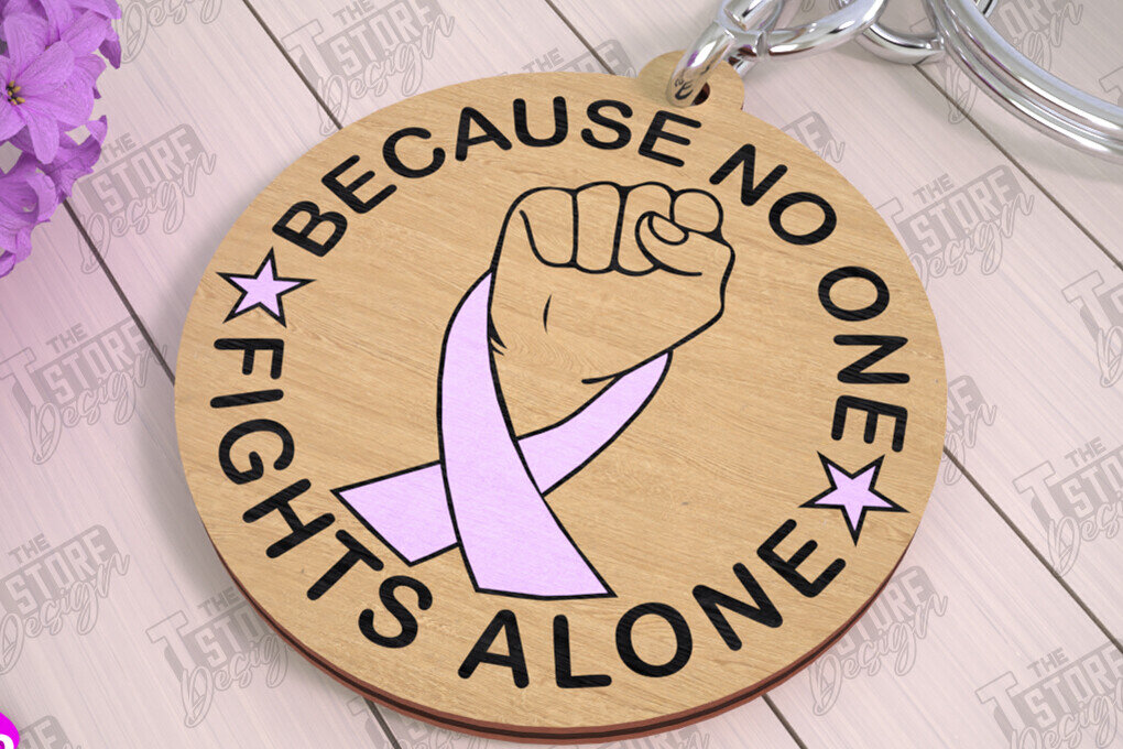 Σετ των 3 Intra απο ξύλο plywood 3mm-4mm πάχος Μπρελόκ Ευαισθητοποίησης για τον Καρκίνο | Νικητής Καρκίνου Δίασταση 6x6 cm INTRAFABR-111797501