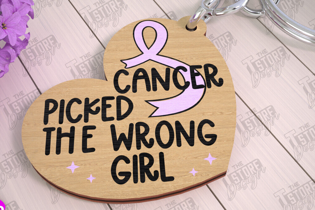 Σετ των 3 Intra απο ξύλο plywood 3mm-4mm πάχος Μπρελόκ Ευαισθητοποίησης για τον Καρκίνο | Νικητής Καρκίνου Δίασταση 6x6 cm INTRAFABR-111797517